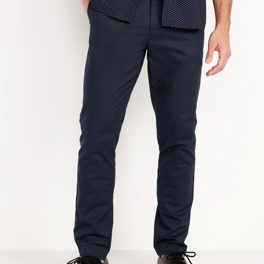 Old Navy Slim Tech Ultimate Chino Pants in navy, Size 34x30
